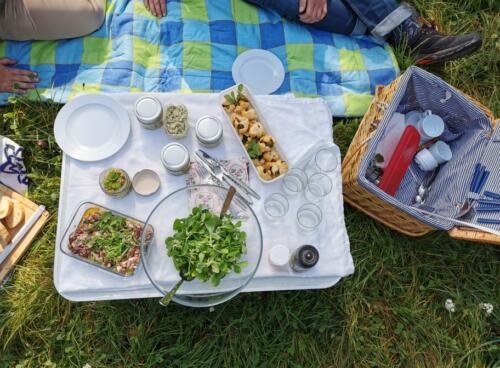 Gemeinsames Picknick für 4 Personen